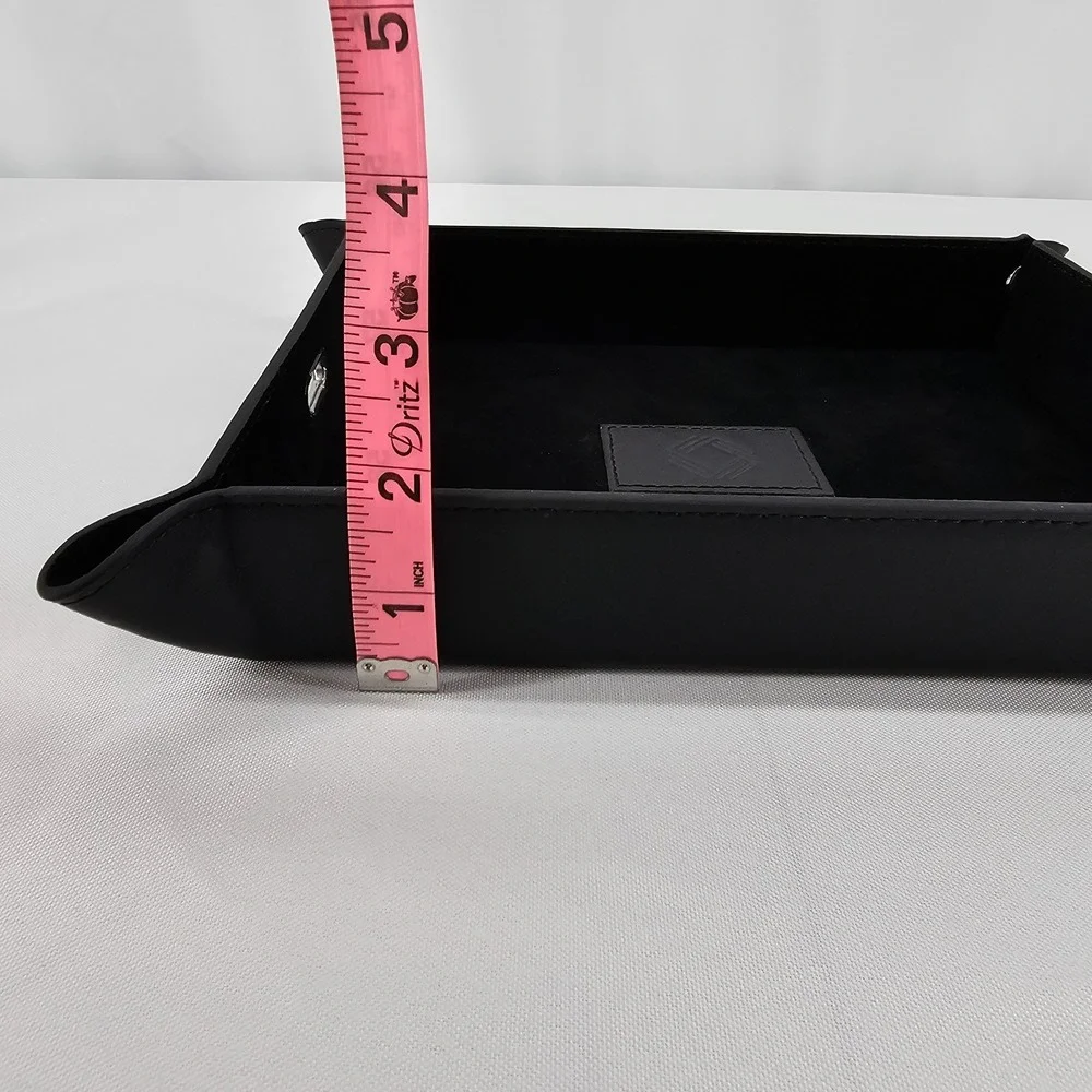 Knot Standard - Leather Vallet Catch All Black Lays Flat For Travel New In Box
